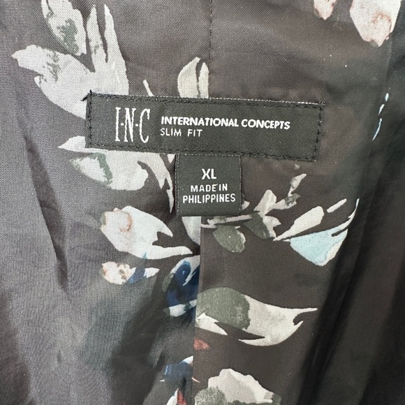 INC International Concepts Black Velvet Blazer - Picture 3 of 3